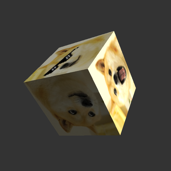 WebGL rotating cube